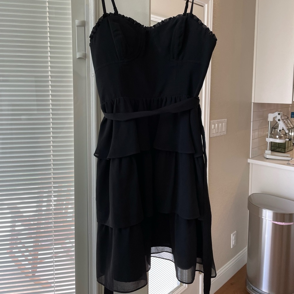 American Eagle Black babydoll tie dress. Size 2. Gently worn.